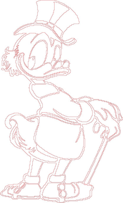 Scrooge McDuck Pixel Art