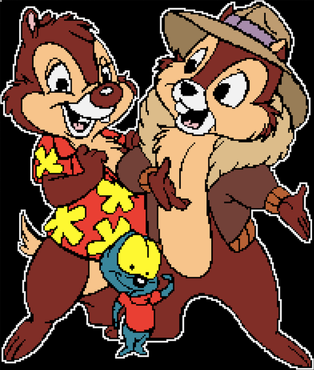 Chip & Dale Pixel Art
