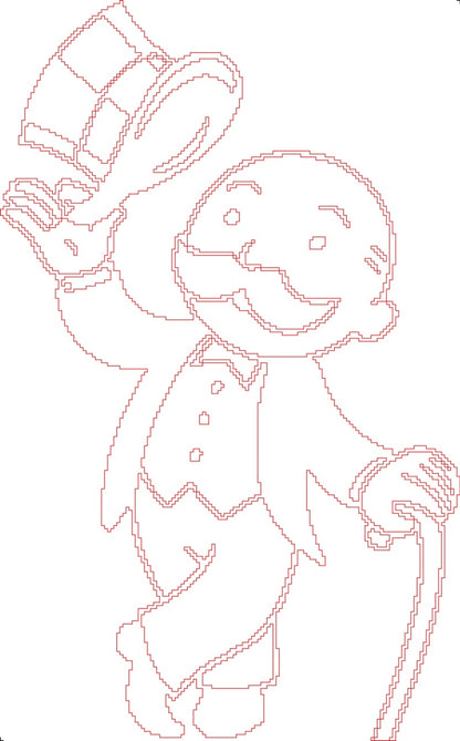 Monopoly Guy pixel art