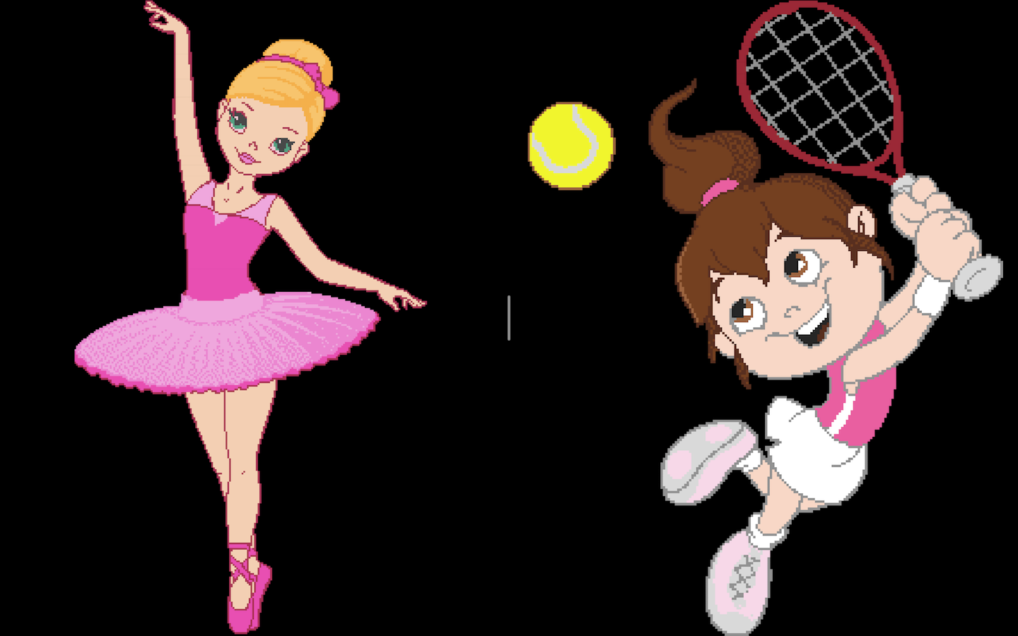 Graceful Ballerina & Tennis Star