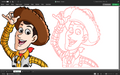 Woody cartoon pixel art