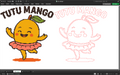 Tutu mango pixel art A.I.