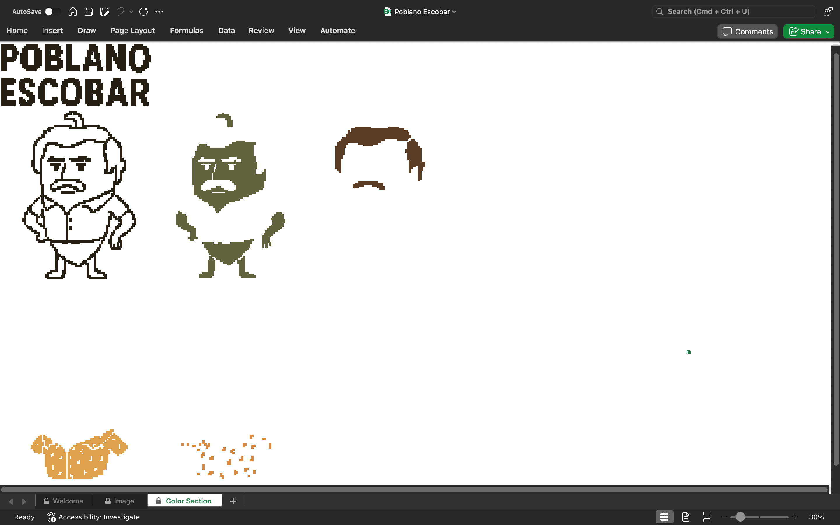 Poblano Escobar pixel art A.I.