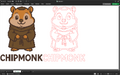 Chipmunk pixel art A.I.