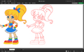 Rainbow Bright Pixel art cartoon