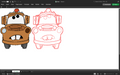 Mater Pixel art cartoon