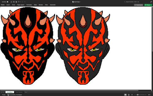 Darth Maul pixel art
