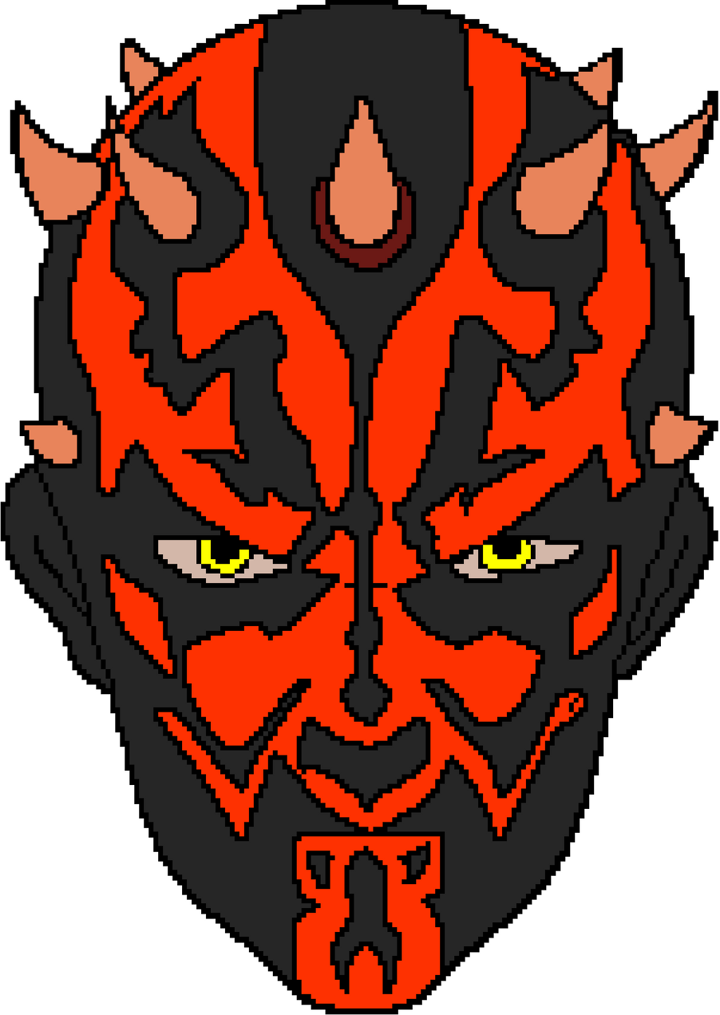 Darth Maul pixel art