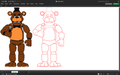 Freddy Fazbear pixel art