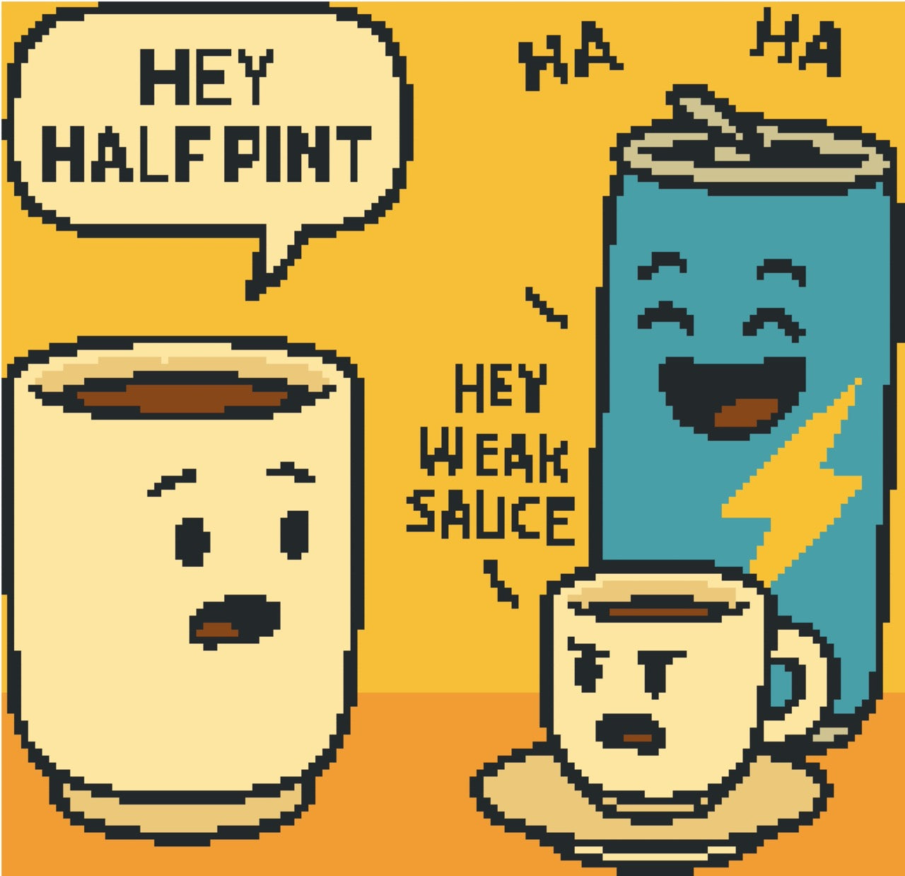 Coffee pixel art