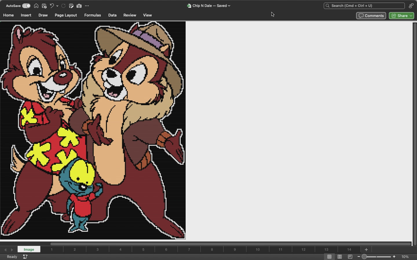 Chip & Dale Pixel Art