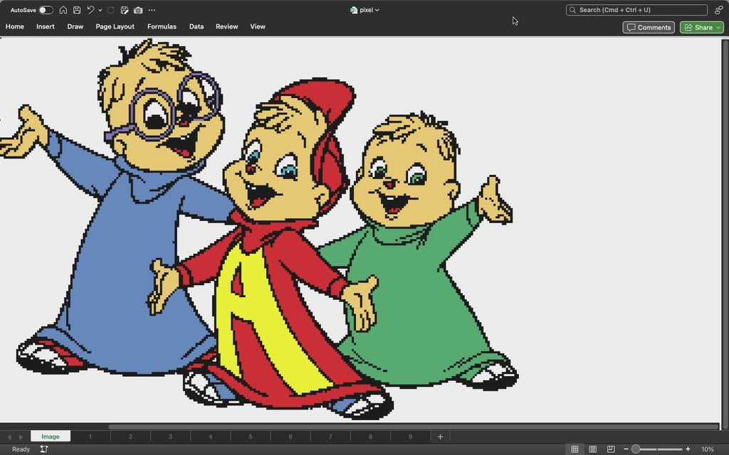 Alvin & the Chipmunks Pixel Art
