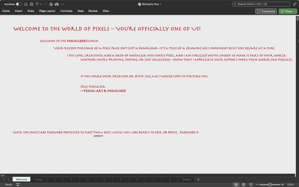 Monopoly Guy pixel art