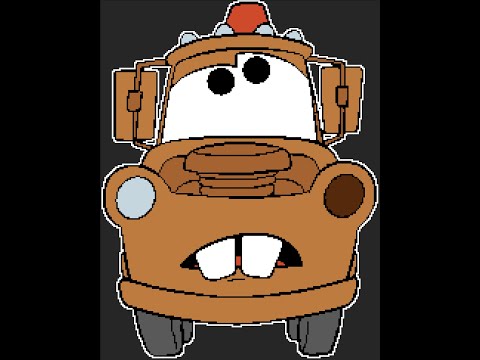 Mater Pixel art cartoon